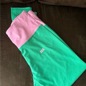 AKA Pink and Green Leggings